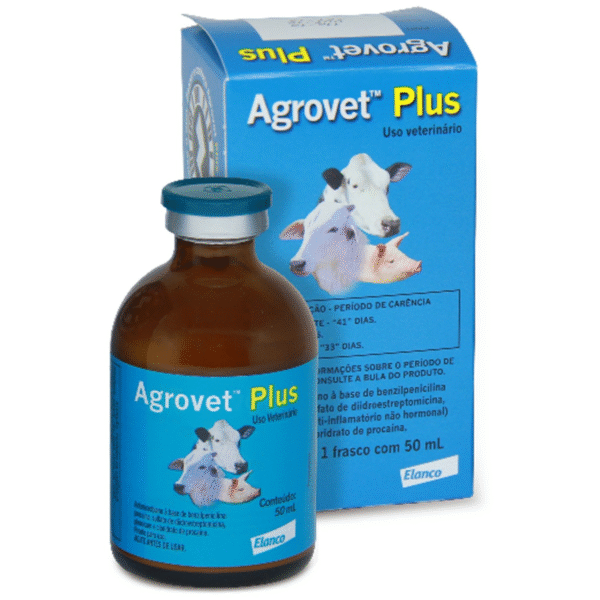 AGROVET PLUS 50ML | Tratamento para Bovinos e Suínos