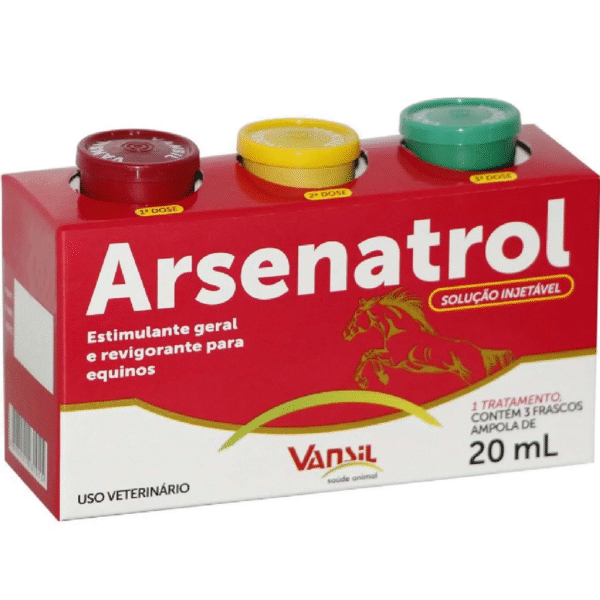 ARSENATROL 3 X 20ML | Tônico geral na convalescença de doenças infecciosas dos animais