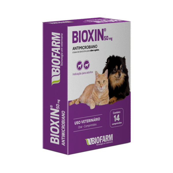 Antibiotico Doxiciclina Doença Carrapato Bioxin 50mg 14comp
