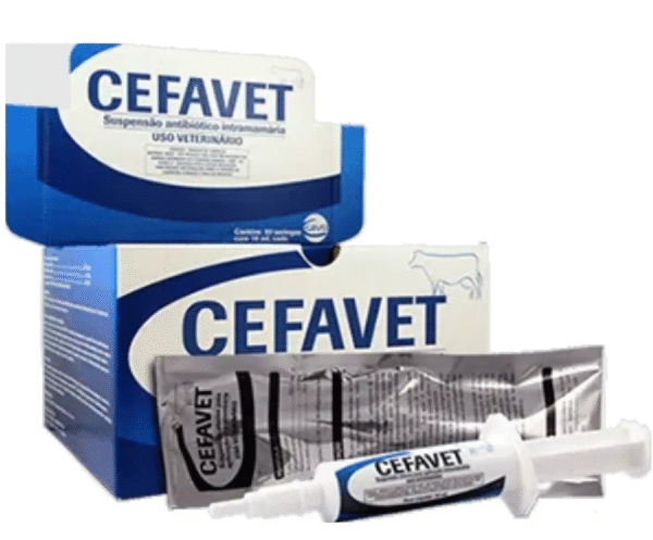 CEFAVET 10ML VL | Antibiótico + Anti-inflamatório para tratamento de mastite