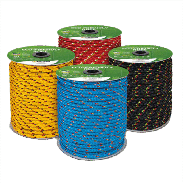 CORDA TRANÇADA PET AZUL 3MM x 595M - CARRETEL