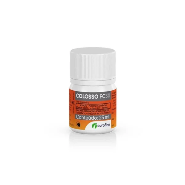 Colosso FC30 Pulverizacao 25mL - Ouro Fino | Tratamento contra carrapatos, bernes e mosca-dos-chifres