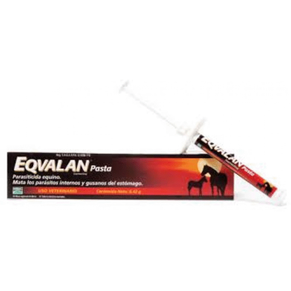 EQVALAN PASTA SERINGA 6,42 GR | tratamento e controle de vermes redondos gastrintestinais e pulmonar dos eqüídeos