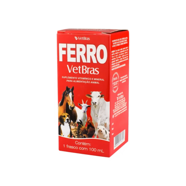 FERRO VETBRAS 100ML | Suplemento Vitamínico e Mineral