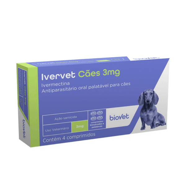 IVERVET CAES 3MG INDIVIDUAL | Antiparasitário