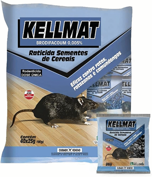 KELLMAT RATICIDA SEM.CEREAIS 10X40X25G