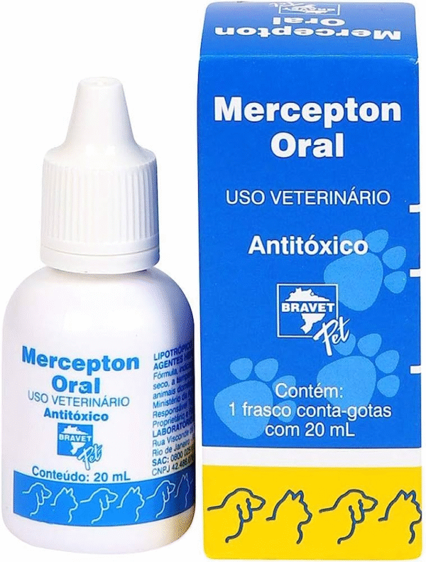 MERCEPTON ORAL 20ML | Antitóxico e Estimulante Digestivo para cães e gatos