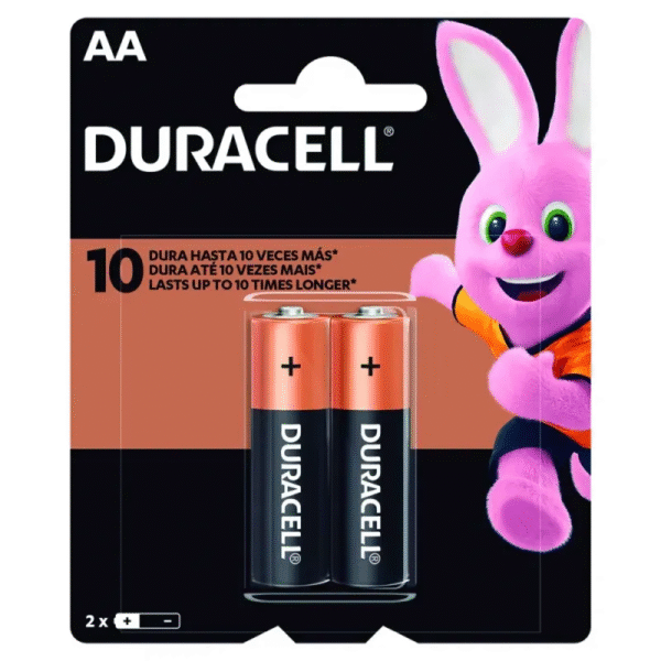 PILHA DURACELL ALCALINA AA 2X1