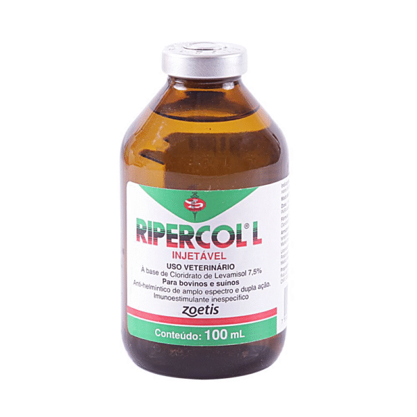 RIPERCOL INJETAVEL 100 ML | tratamento das verminoses gastrointestinais dos bovinos
