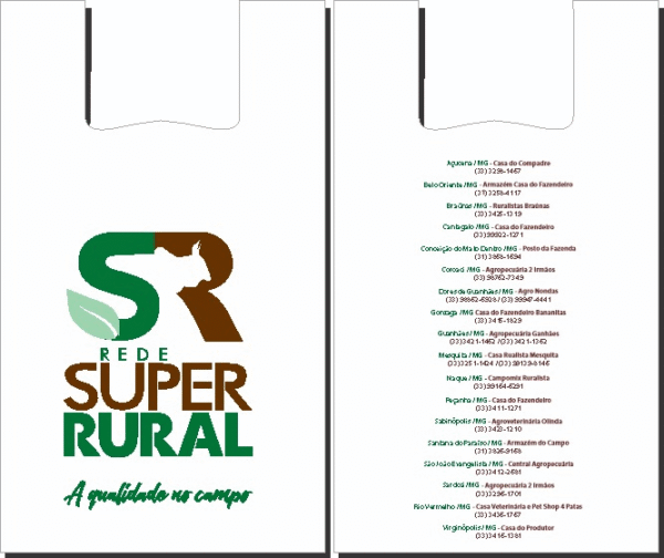 SACOLA AD BRANCA 50X60 PERSONALIZADA