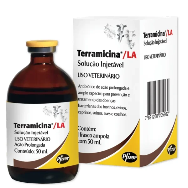 TERRAMICINA LA 50 ML | Antibiótico de amplo espectro
