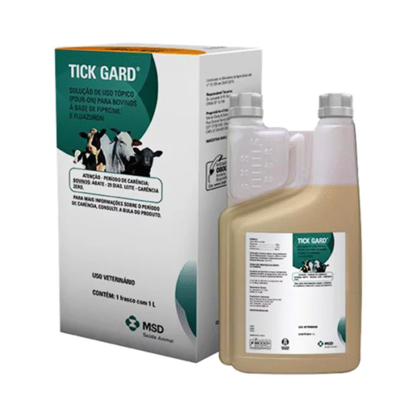 TICK GARD POUR ON 1 LT | Tratamento e controle das infestações de carrapatos em bovinos