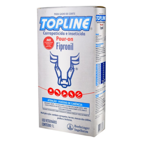 Topline Pour On 1L | Controle Eficaz de Carrapatos e Moscas