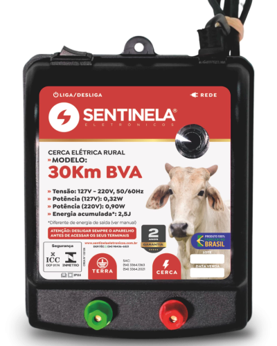 ELETRIFICADOR DE CERCA MOD. 30 KM BVA SENTINELA