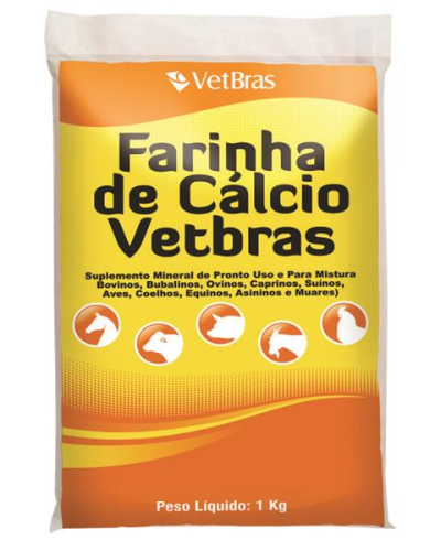 FARINHA DE CALCIO VETBRAS 1KG FARDO