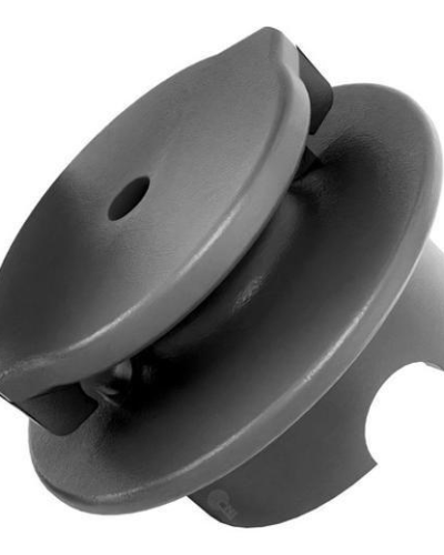 ISOLADOR TIPO ROLDANA 40 COM GARRA PRETO COM 100