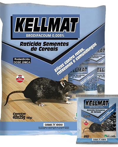 KELLMAT RATICIDA SEM.CEREAIS 10X40X25G