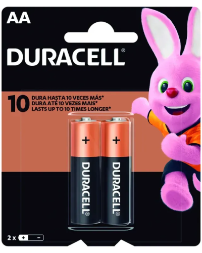 PILHA DURACELL ALCALINA AA 2X1