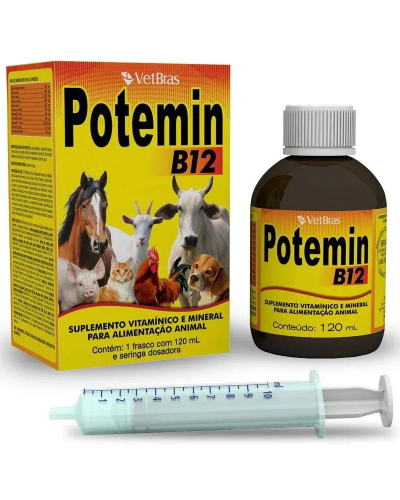 POTEMIN VET SUPLEM VITAMINICO MINER 120ML VETBRAS(E)