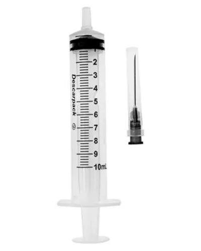 SERINGA 10ML BICO ROSCA AG 25X7.SR VENDA MIN 50 UN