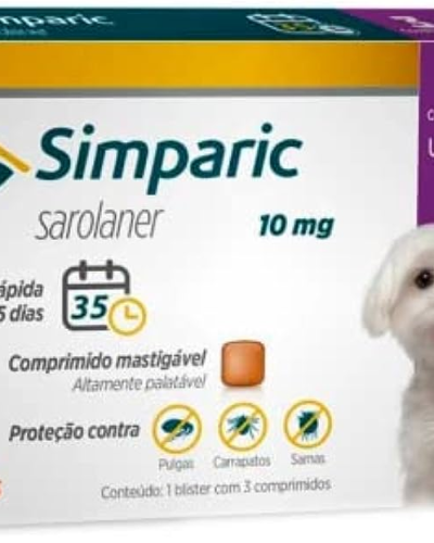 SIMPARIC 10MG COM 3 COMPRIMIDOS 2,6 A 5KG