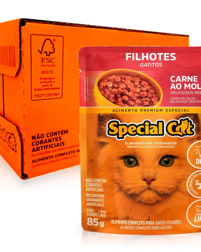 SPECIAL CAT ULTRALIFE SACHE FILHOTE CARNE 12X85G