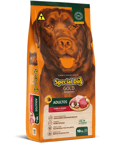 SPECIAL DOG GOLD PERFORMANCE ADULTOS CARNE E FRANGO 20KG