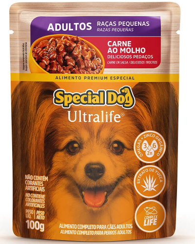 SPECIAL DOG ULTRALIFE SACHE RACAS PEQ CARNE 12X100G