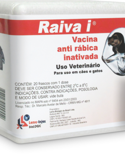 VACINA RAIVA I CAES E GATOS LEMA - 20 AMP X 1 ML (20 DS)
